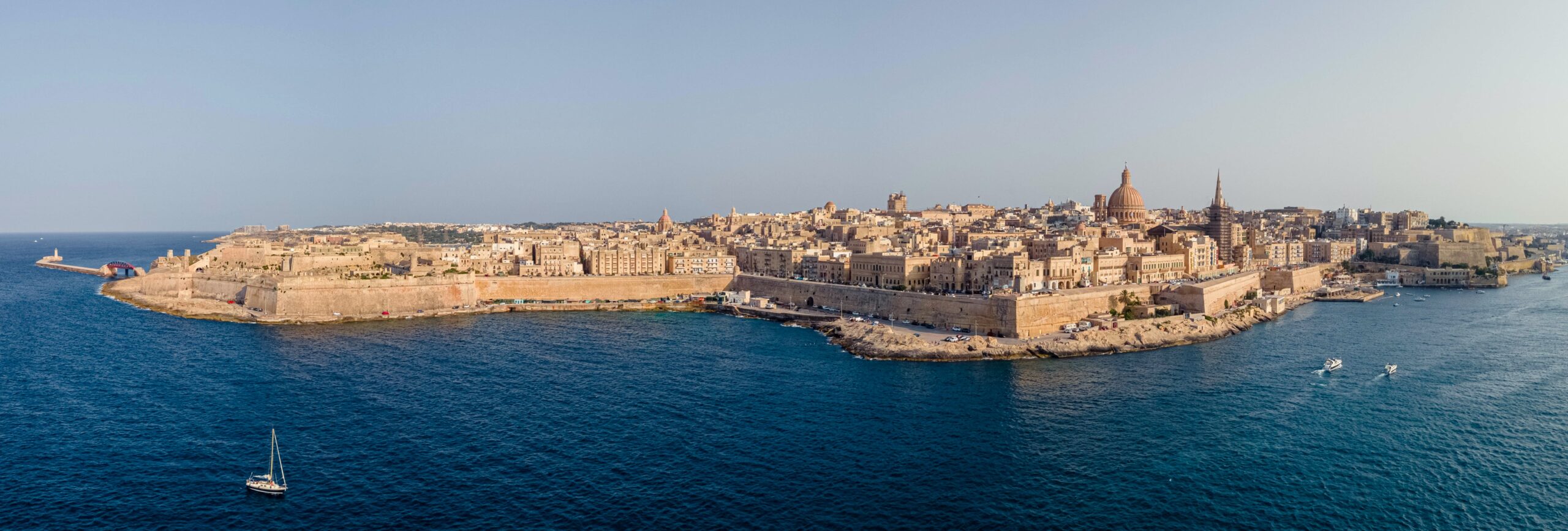 Aerial view of Valletta, Malta
