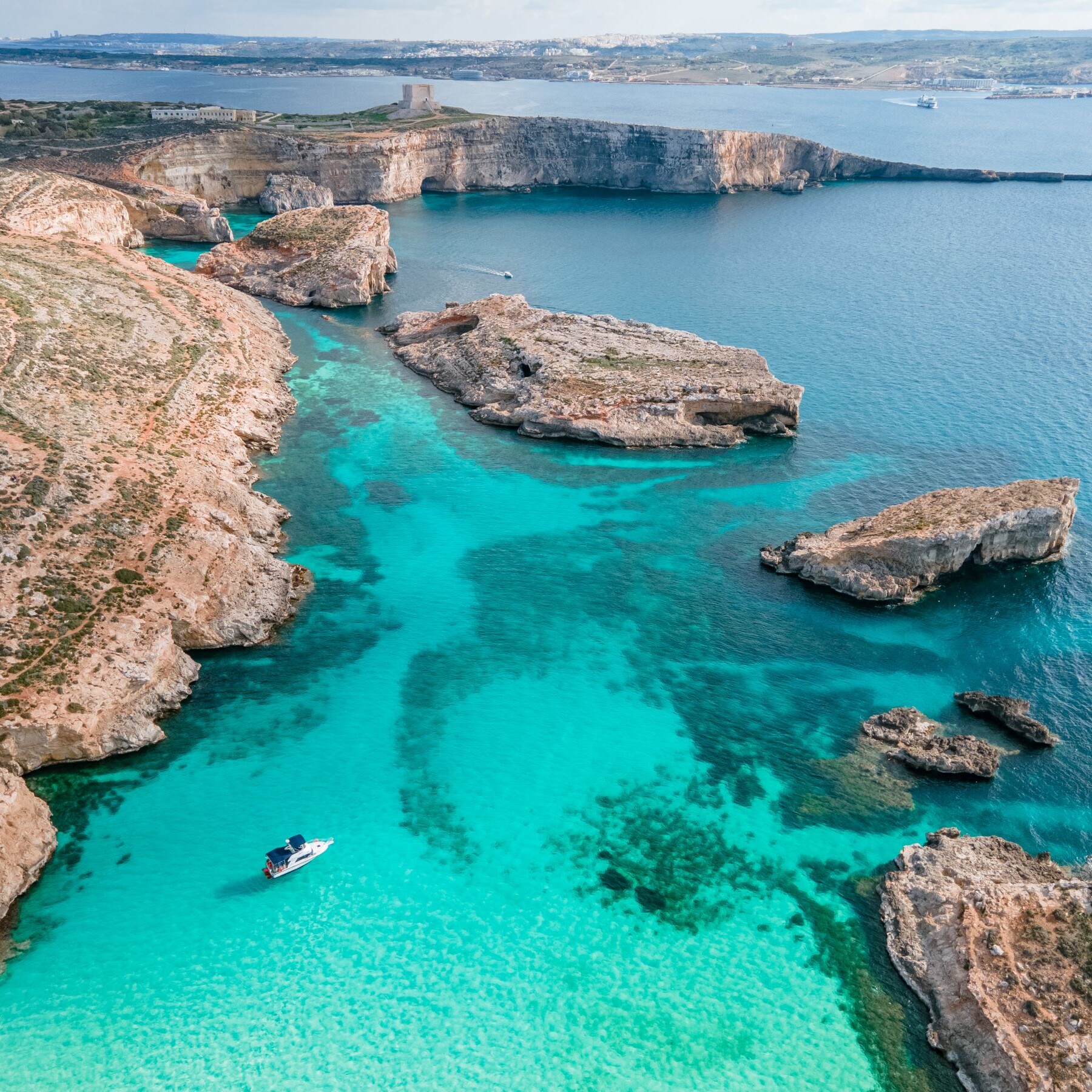 Dive trip around Comino, Malta