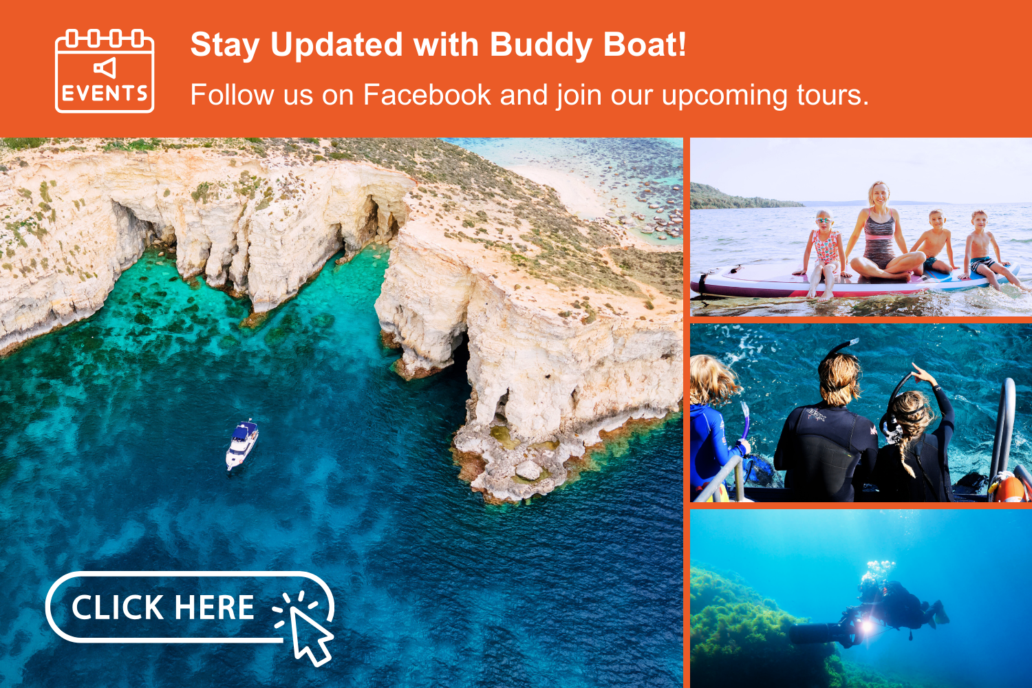 Stay updated with Buddy Boat